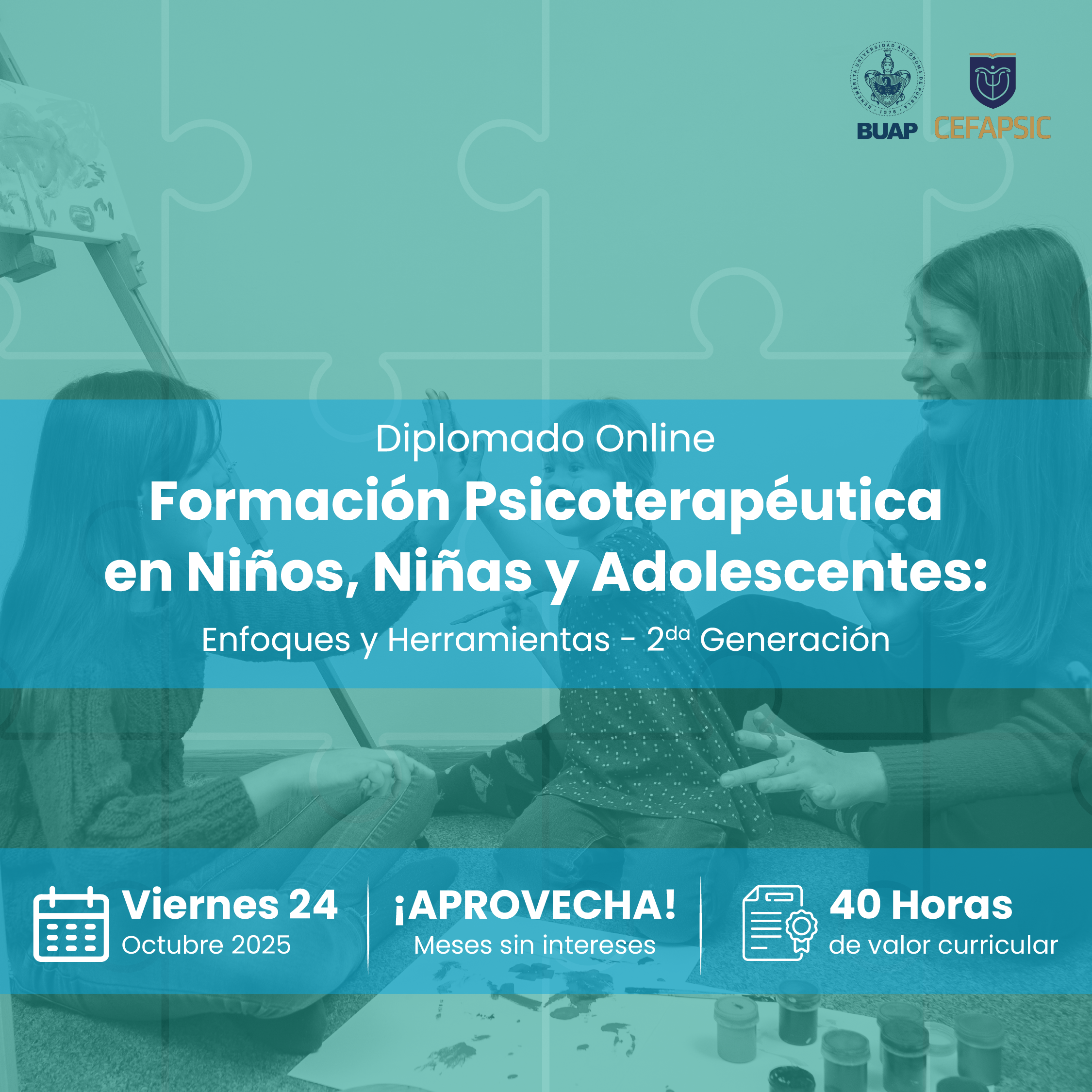 Diplomado Online: Formación Psicoterapéutica en Niños, Niñas y Adolescentes