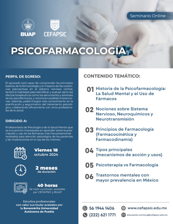 Seminario Online: Psicofarmacología