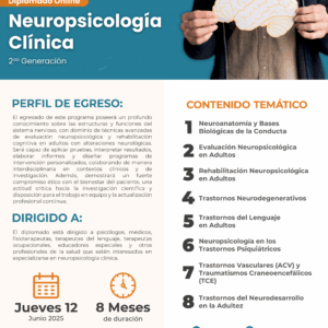 Diplomado Online: Neuropsicología Clínica G2