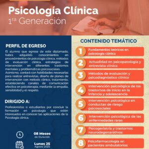 Diplomado Online: Psicología Clínica G1