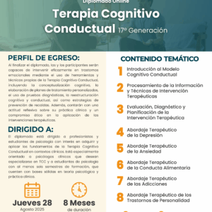 Diplomado Online: Terapia Cognitivo Conductual G17