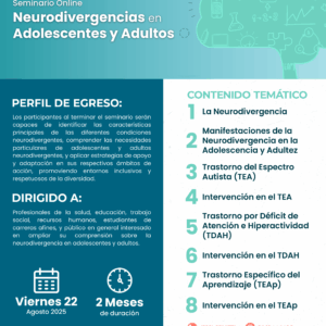 Seminario Online: Neurodivergencias en Adolescentes y Adultos